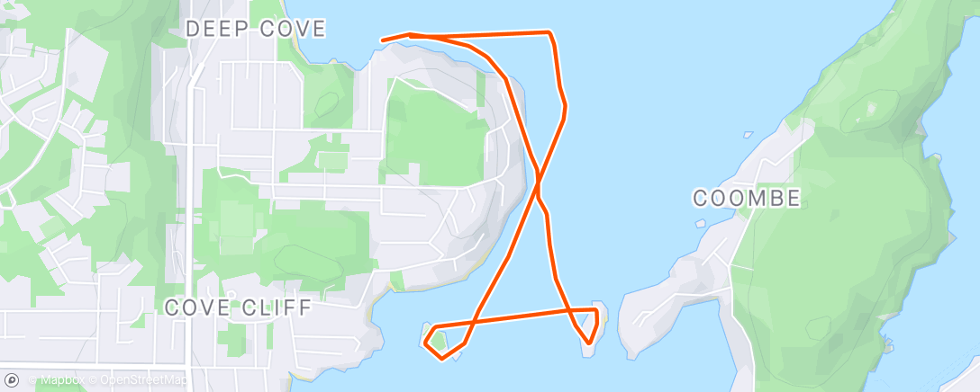 Map of the activity, TNR   long course    Deep Cove  BC   Canada