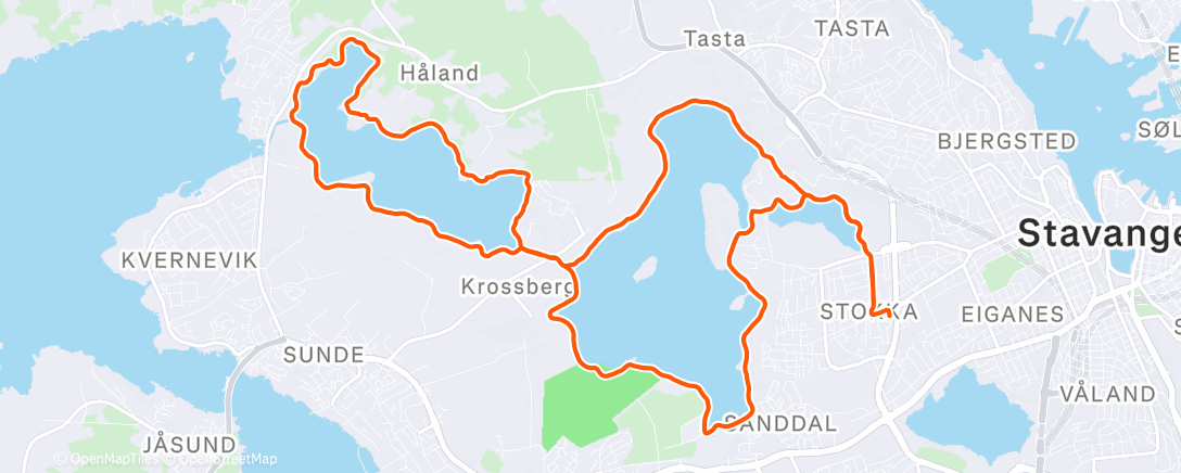 Map of the activity, Ainndags-trimmen