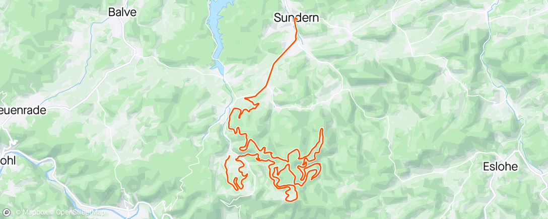 Map of the activity, Sundern Marathon