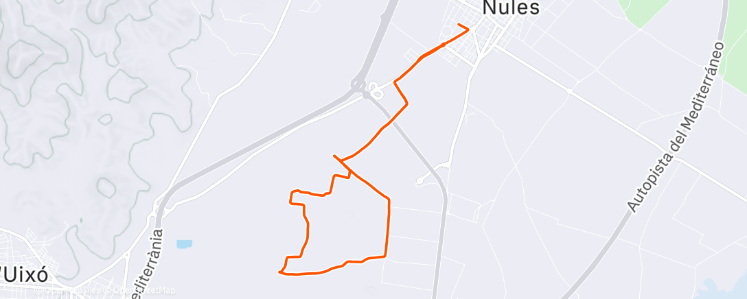 Map of the activity, Morning Mountain Bike Ride