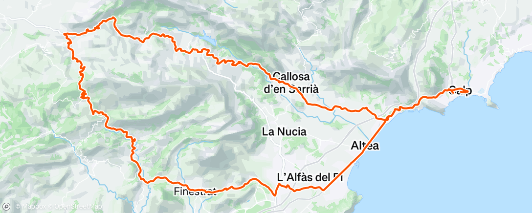 Map of the activity, Morning Ride