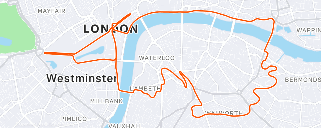 Map of the activity, Zwift - Race:  Stage 4 - Race - Tour de Zwift || Advanced (A) on London 8 in London