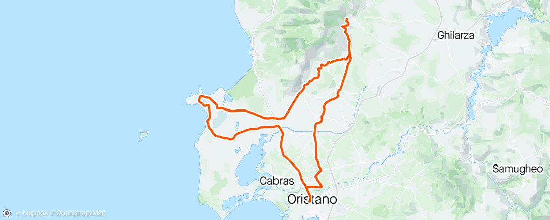 Kaart van de activiteit “☀️ Oristano, Sardegna Giro mattutino”