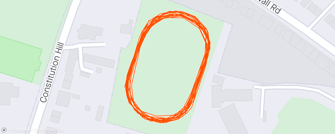 Mapa de la actividad (Evening Run ~ NRR field efforts & running technique 🏃🏻‍♀️🐑)