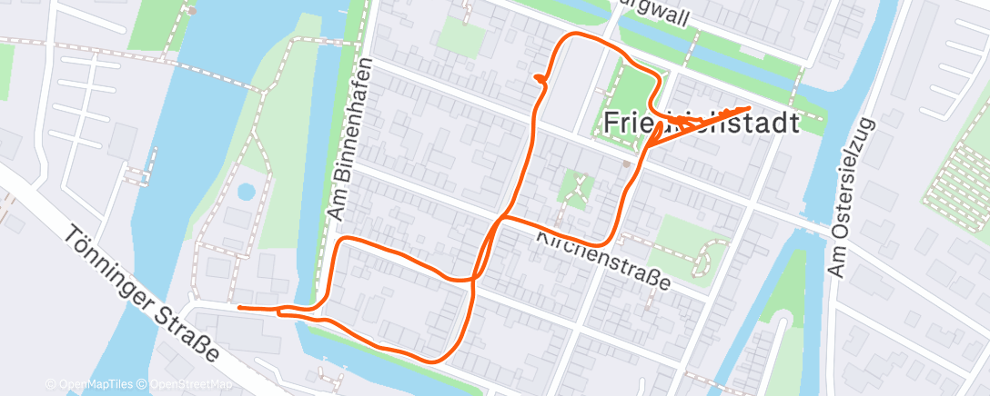 Map of the activity, Friedrichstadt