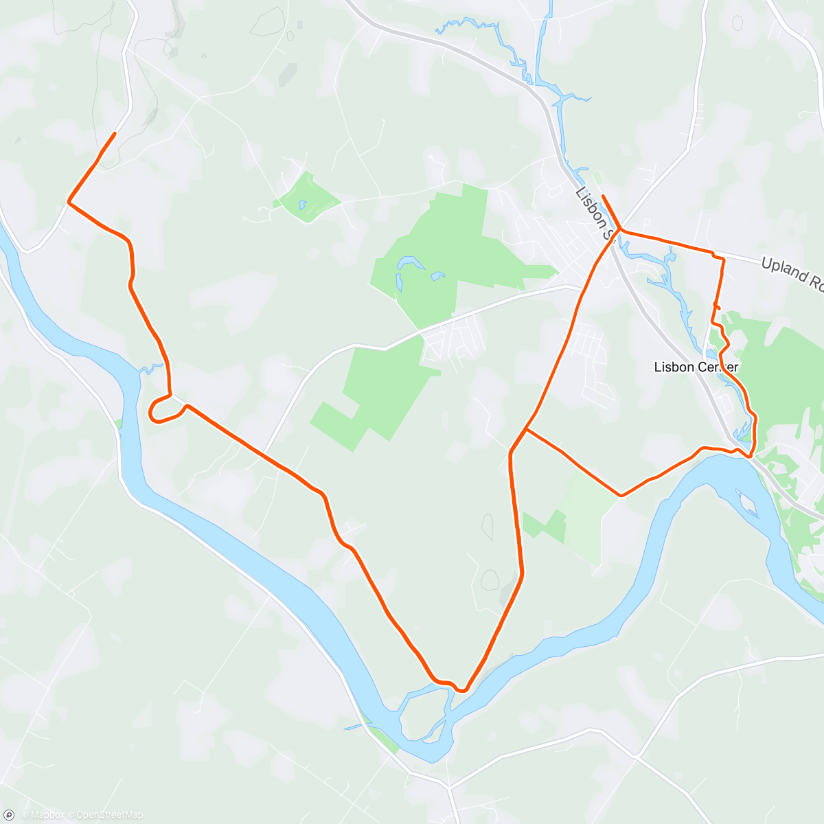 Map of the activity, Morning Run