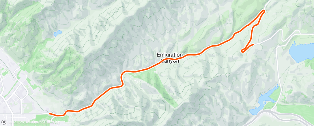 Map of the activity, Lunch Run