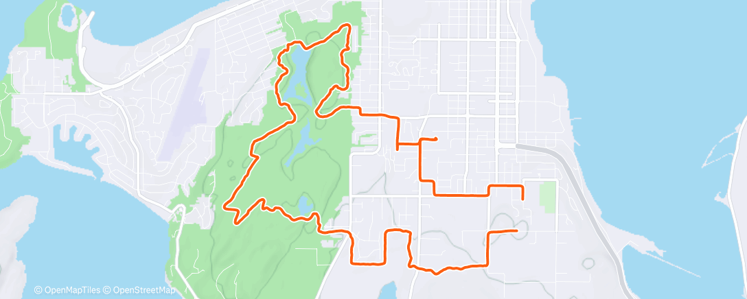 Map of the activity, Anacortes Community Forest Lands