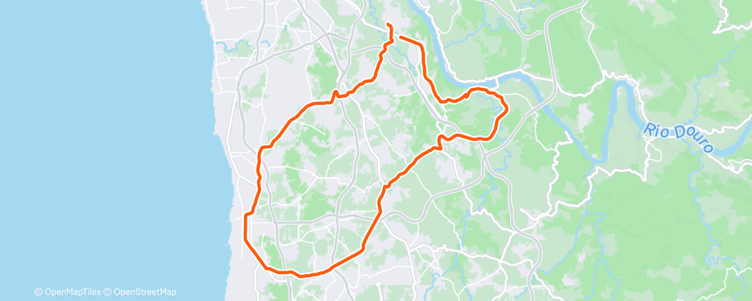 Map of the activity, Ciclismo