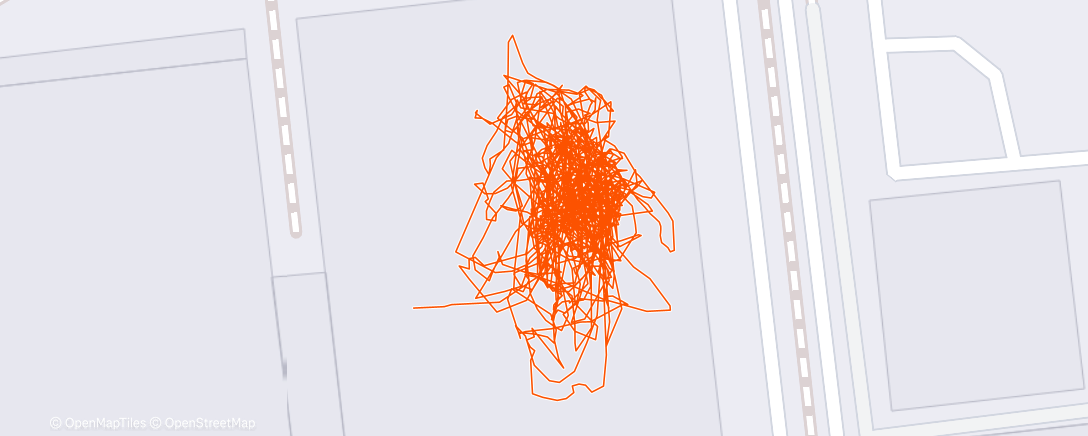 Map of the activity, Evening Workout