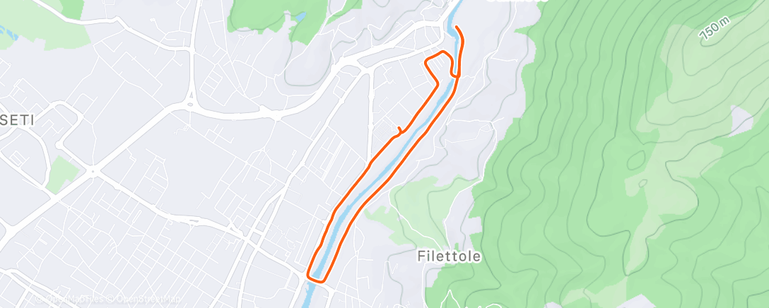 Карта физической активности (Corsa pomeridiana)