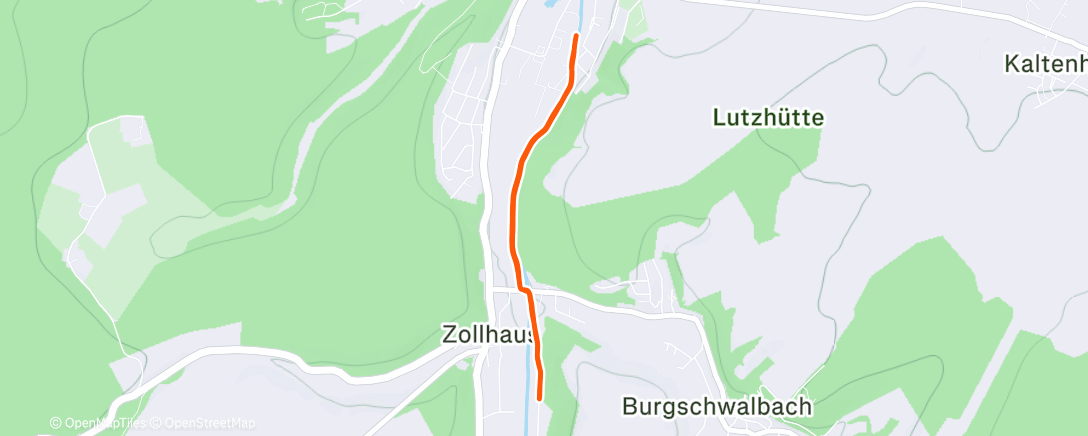 Map of the activity, Feierabendlauf #8