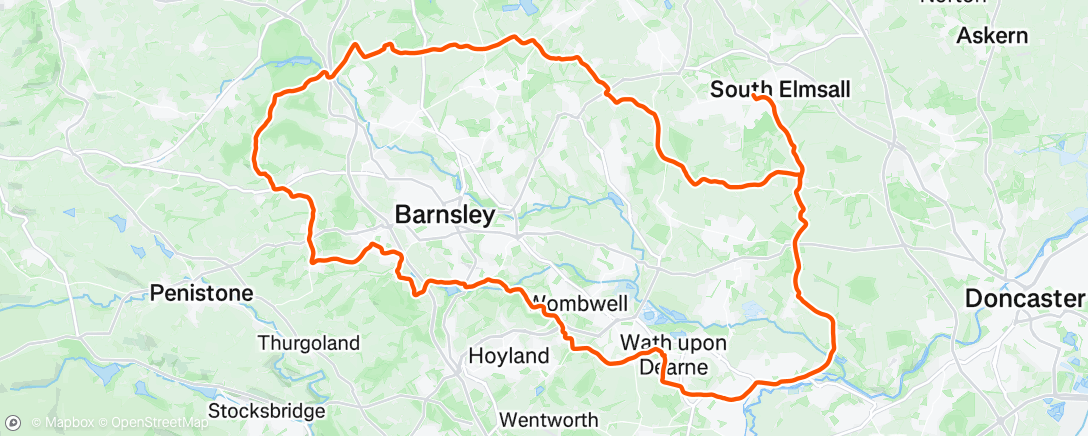 Map of the activity, Tired legs. 🚴‍♂️