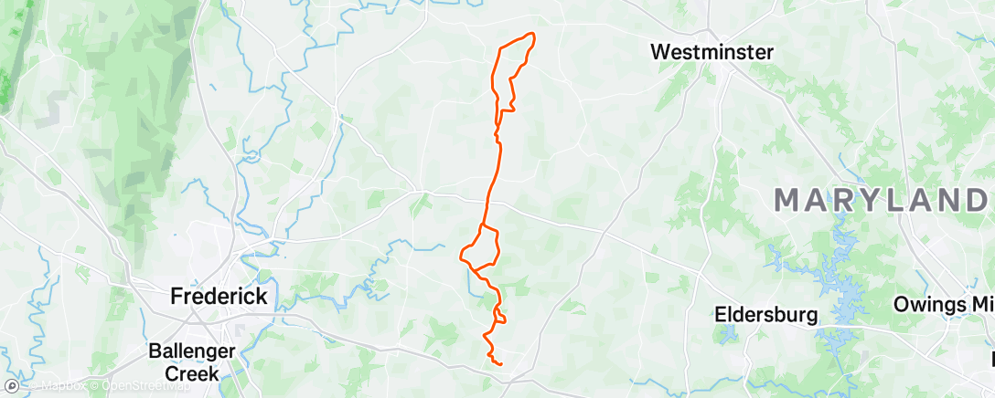 Map of the activity, Morning Ride