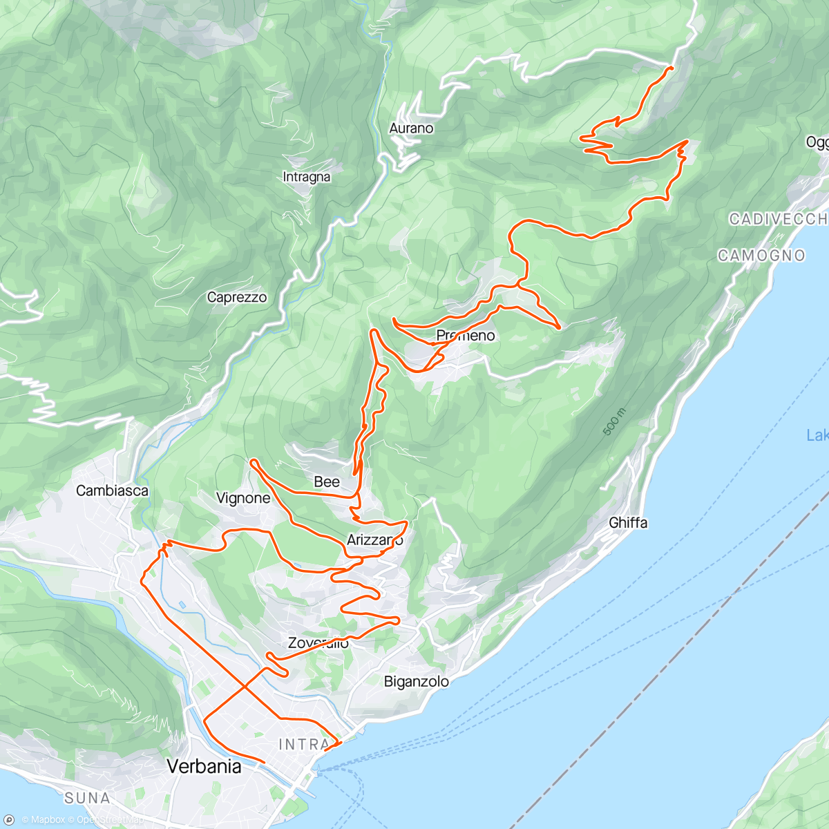 Map of the activity, Verbania 4 ☀️🇮🇹⛰️😁😍