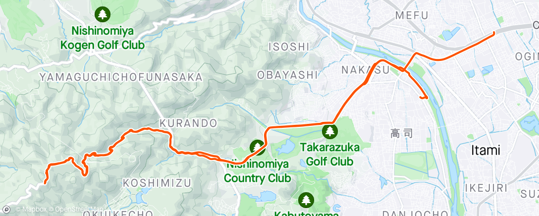 Map of the activity, 今日もEXTREME出社🚴‍♂️
