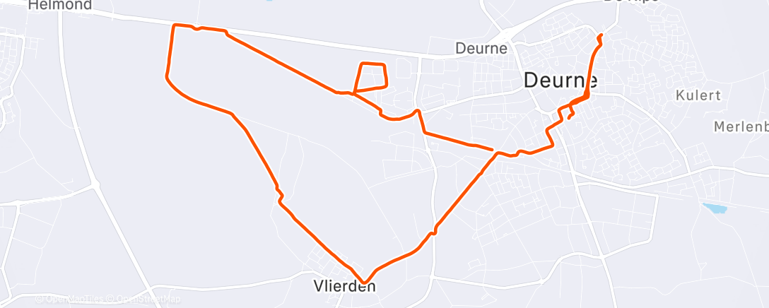 Map of the activity, Run Deurne 🇳🇱