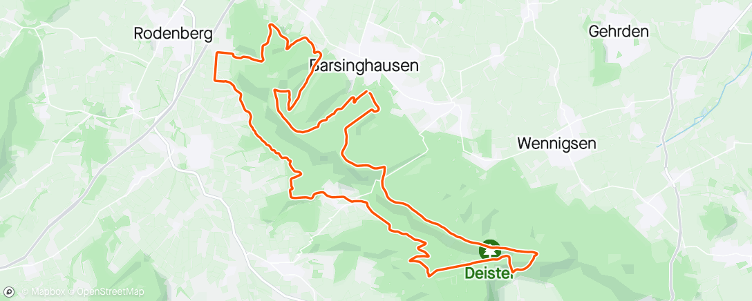 Map of the activity, EsE Deistertour 🥳