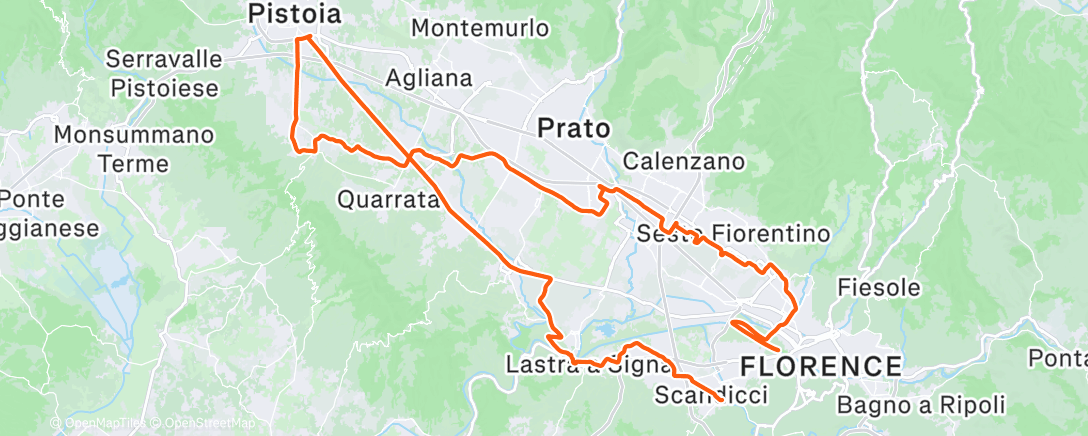 Карта физической активности (Per arrivare a 35K 🚴💕)