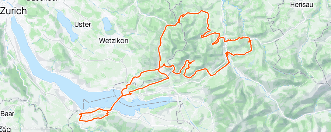 Mapa de la actividad, Mittagsradfahrt