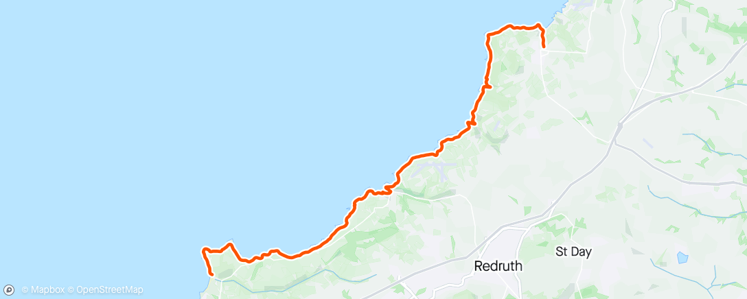 Map of the activity, SWCP: St Agnes -> Godrevy 🦭🦭
