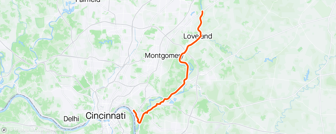Map of the activity, First Ride of Bike Month