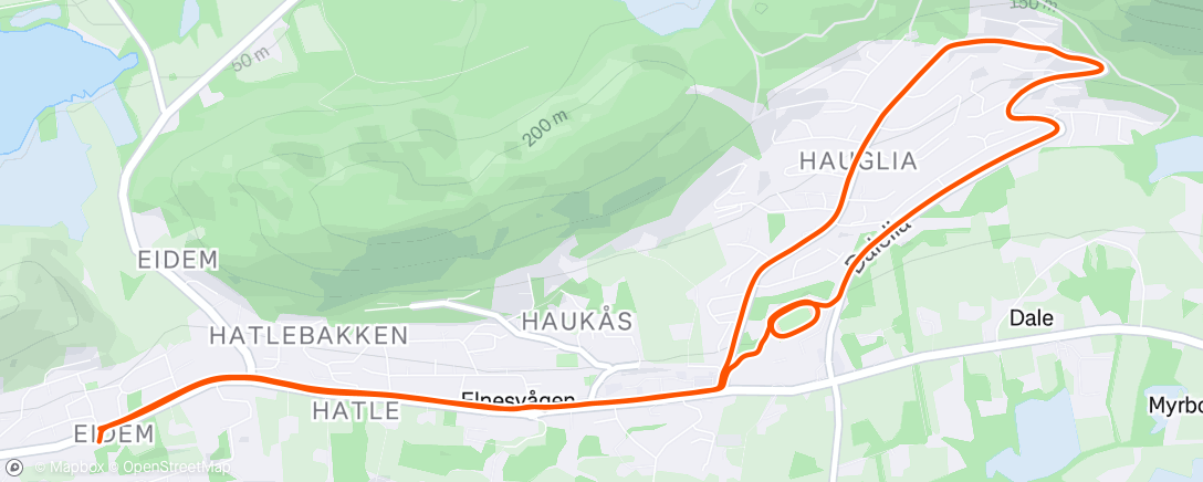 Map of the activity, Nok en fin tur med Siljemor🥰