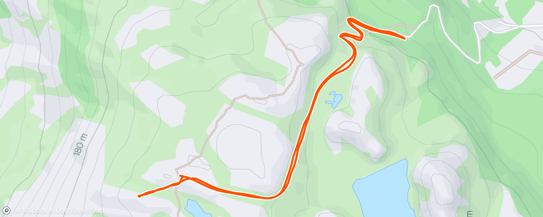 Map of the activity, Lifjell med Atle (veien)