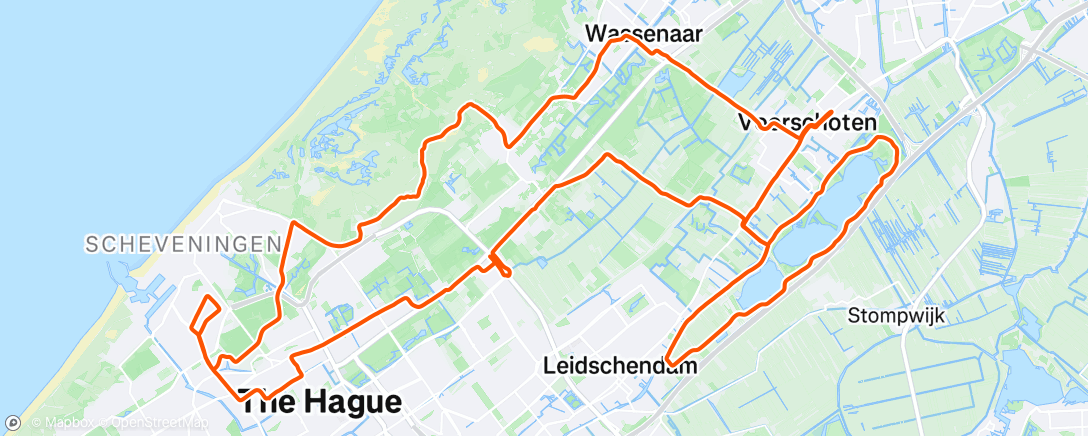Map of the activity, 🌥 Ochtendrit: zigzaggen door een stad met meer politie en leger dan normale burgers #navo #waarishetfeestje #spionnenjacht