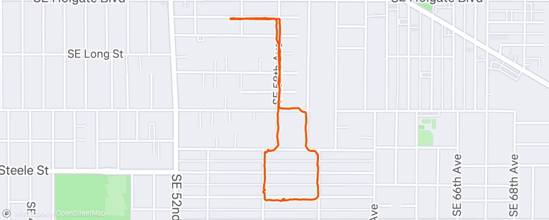 Map of the activity, Morning Walk