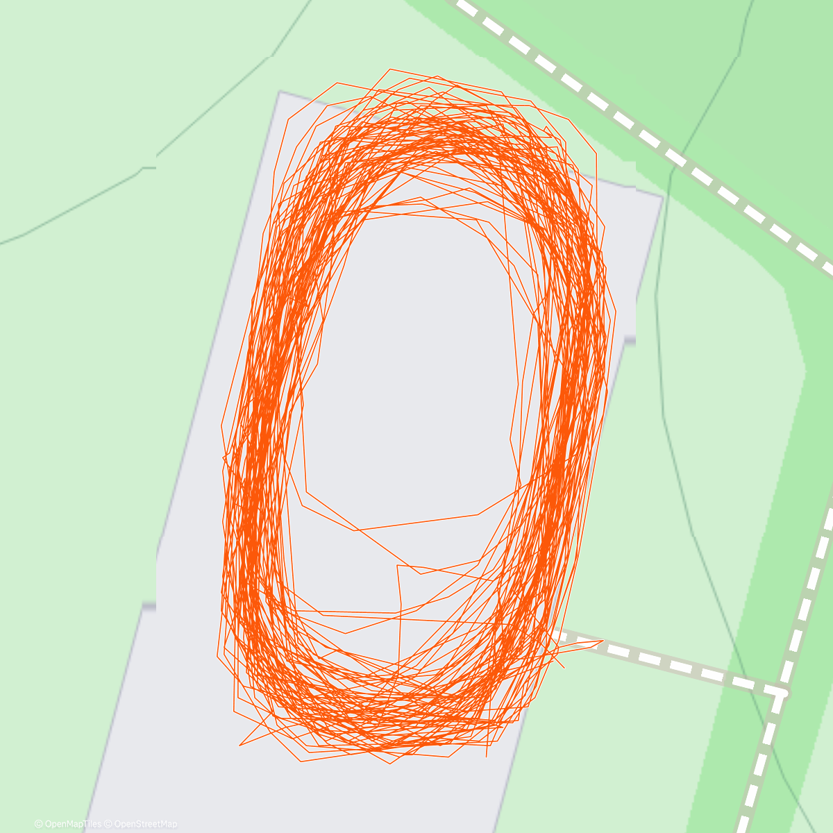 Map of the activity, Morning Ice Skate