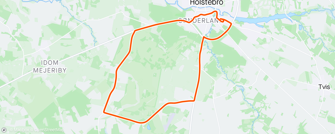Map of the activity, En lille onsdagstur 🌧🚴🚴‍♂️🥰