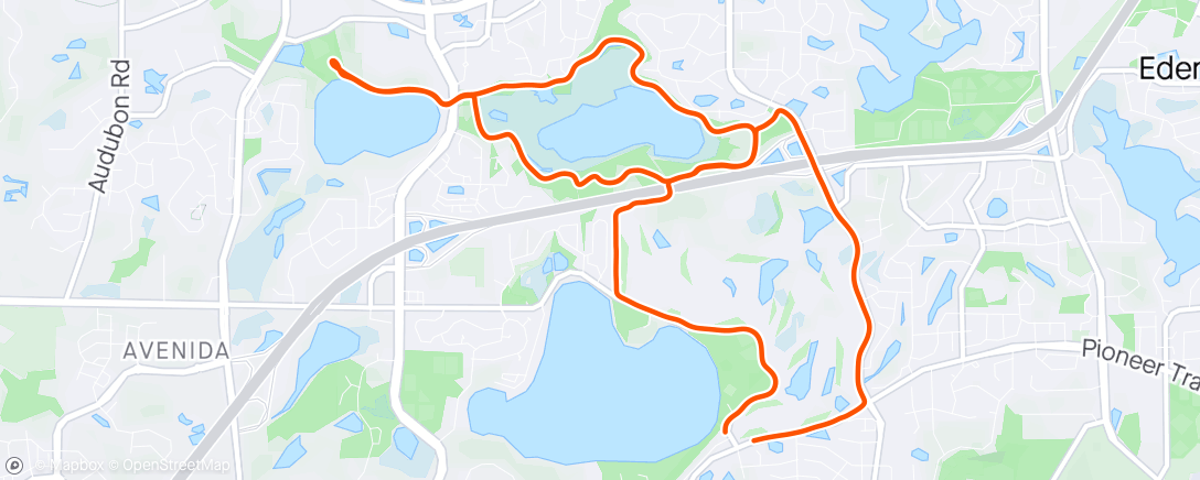 Map of the activity, For the love of running