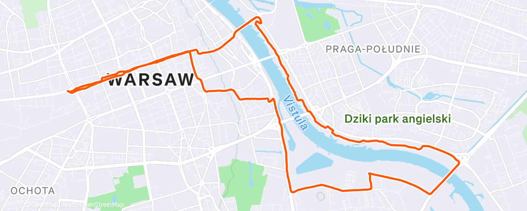 Map of the activity, Morning Ride