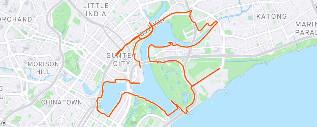 Map of the activity, 2XU