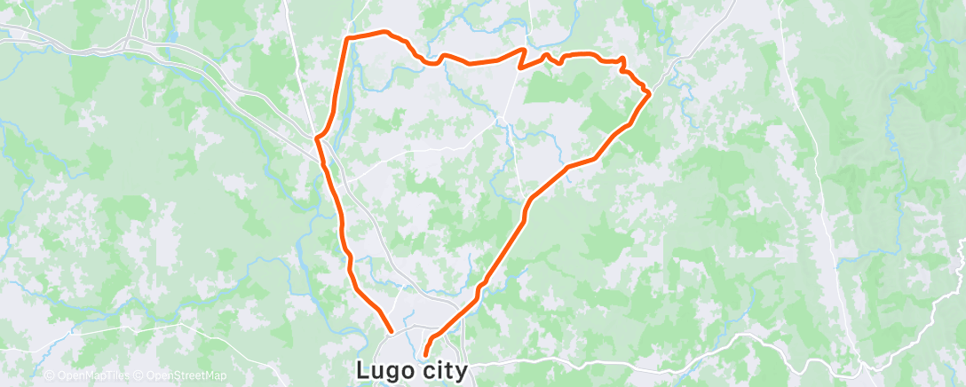 Map of the activity, Dwars door Vlaanderen