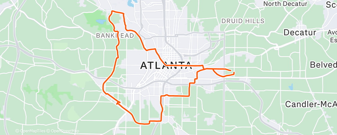 Карта физической активности (Sunday Vibe Ride)