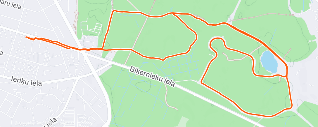 Карта физической активности (Afternoon Run)