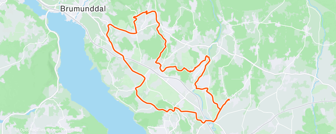 Карта физической активности (Afternoon Ride)