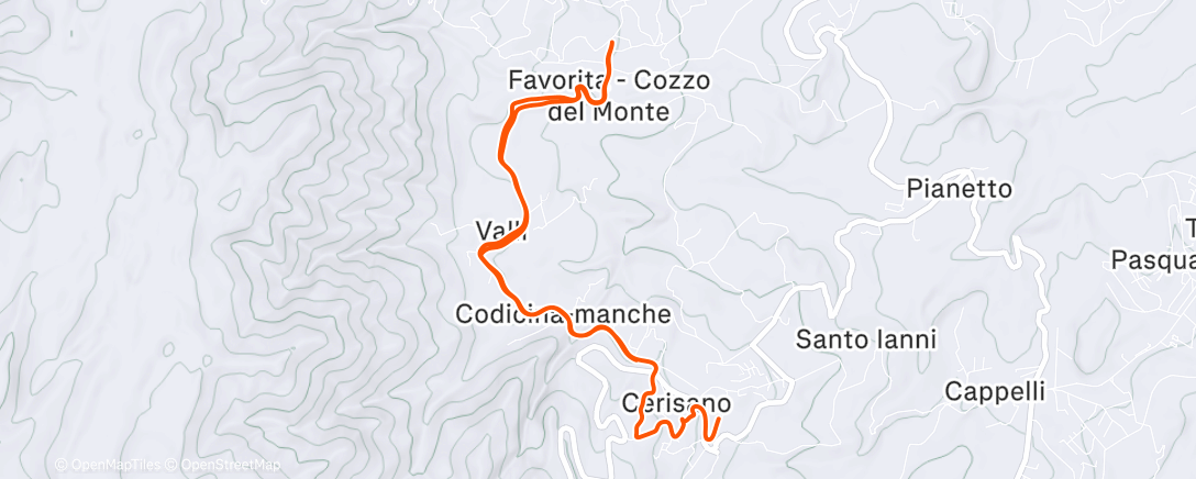 Карта физической активности (Corsa mattutina)