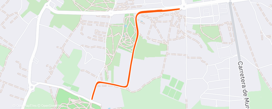 Карта физической активности (Carrera de noche)