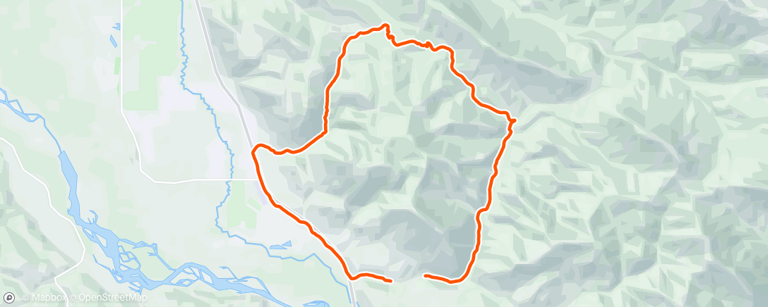 Map of the activity, Lunch Trail Run