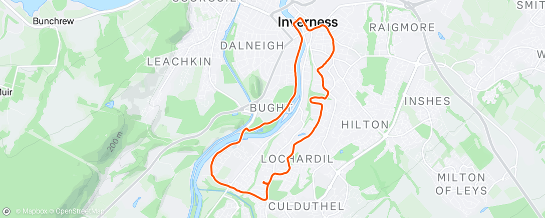 Map of the activity, Creeks