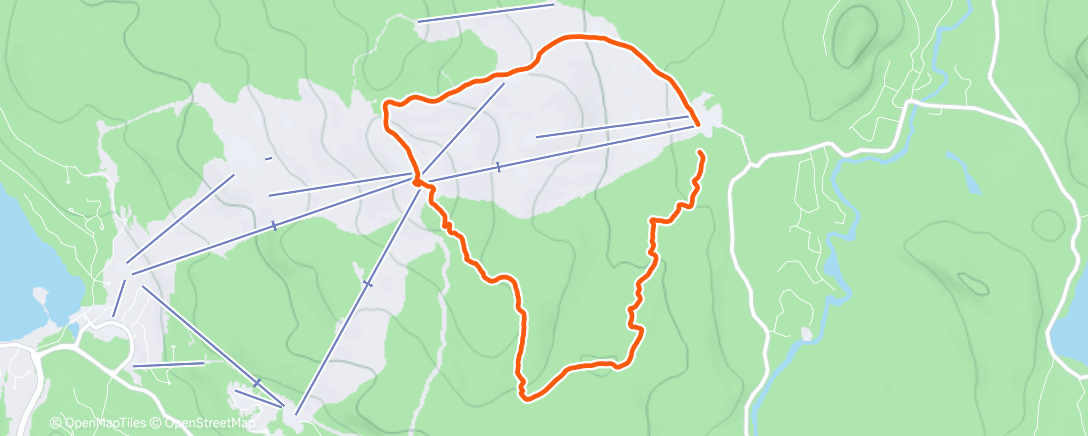 Map of the activity, Ski de randonnée dans l'après-midi
