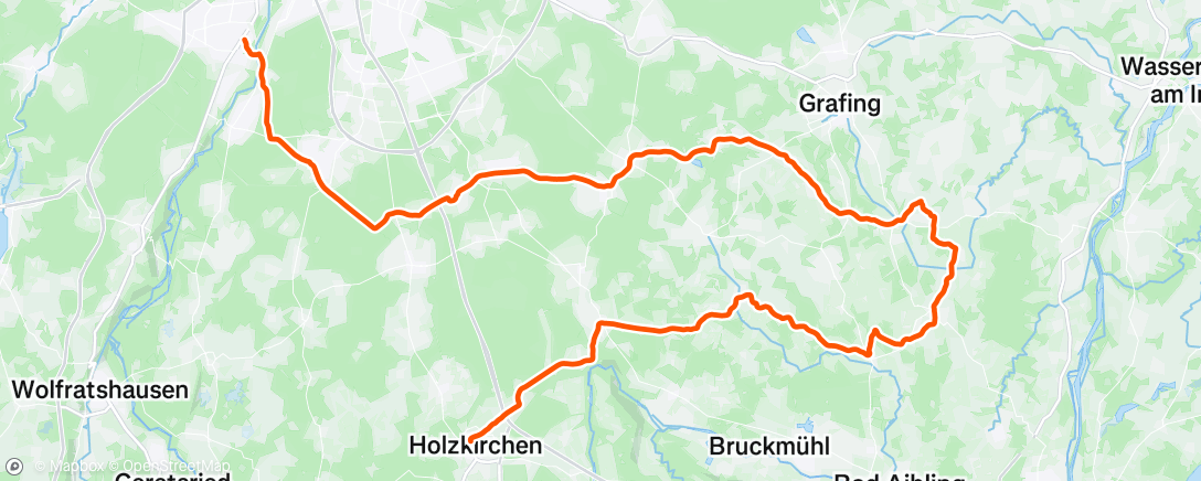 Map of the activity, Brutal headwind, truly brutal