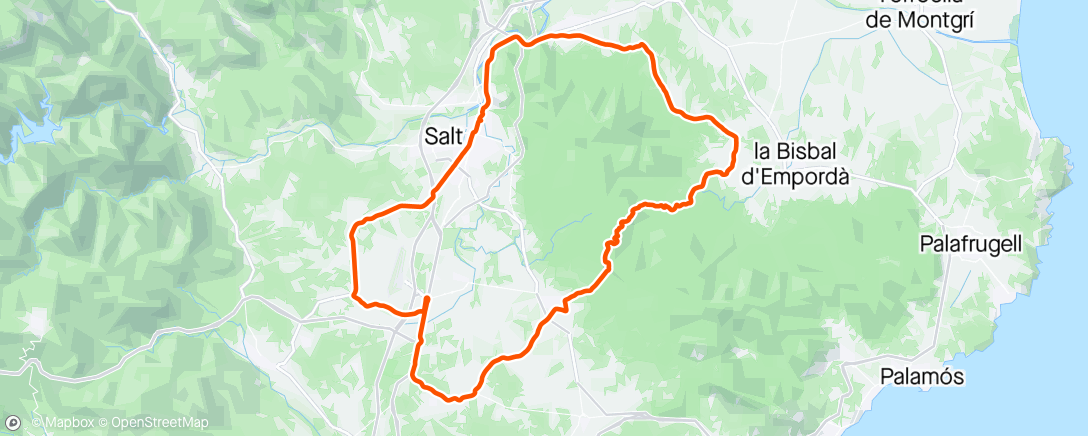 Map of the activity, In Spain we don’t ride in the rain
