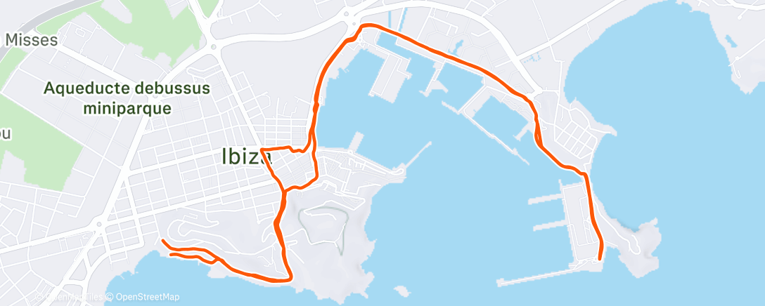 Map of the activity, Afternoon Trail Run