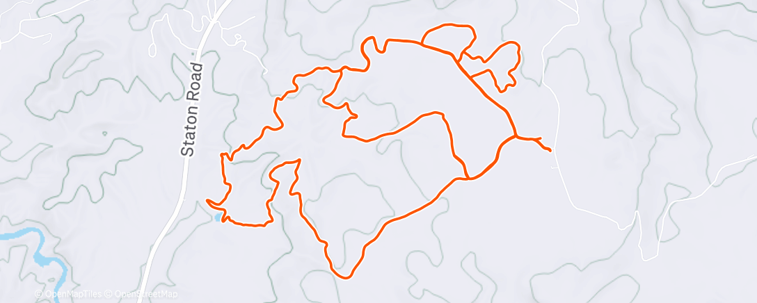 Map of the activity, Morning Mountain Bike Ride