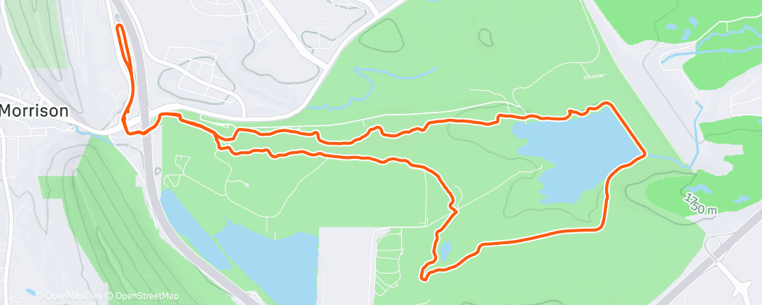 Map of the activity, Lunch Run