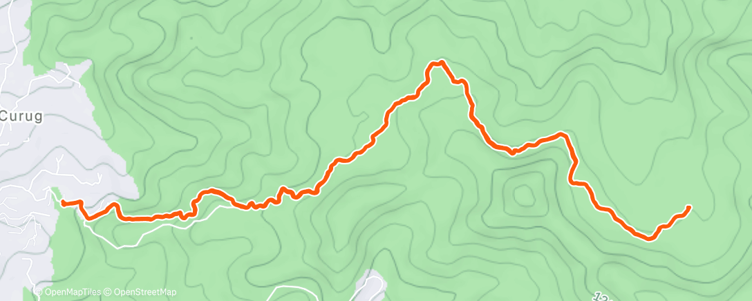 Map of the activity, Cisadon 100M.